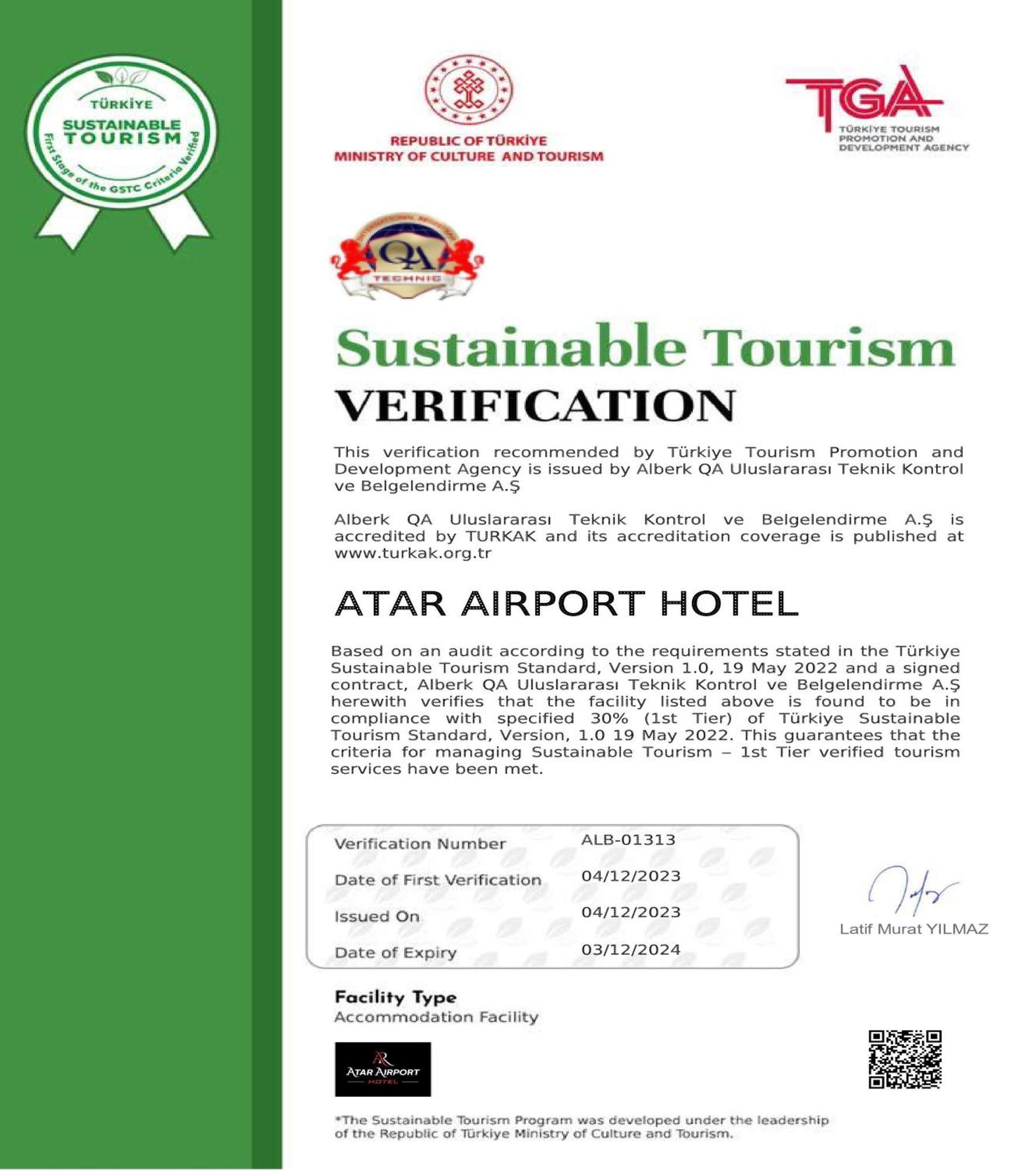 Atar Airport Hotel - Spa & Wellness Arnavutkoy Ngoại thất bức ảnh